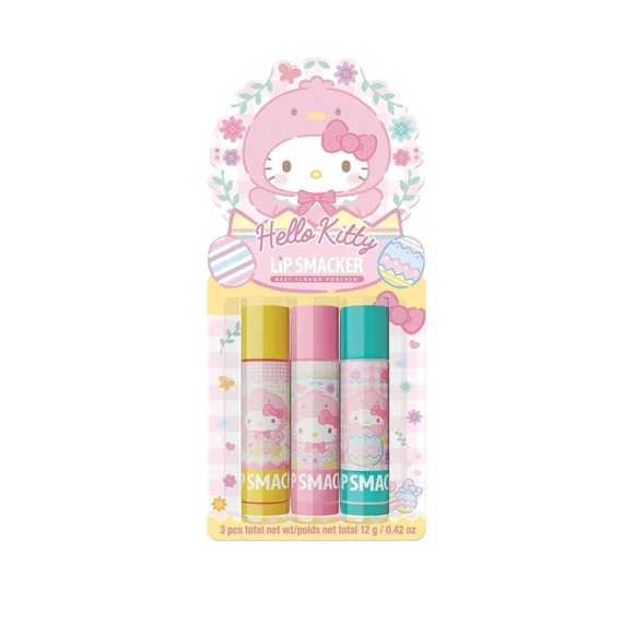 Lip Smackers Other - Lip Smacker‎ Hello Kitty Balm Mango Pop, Cotton Candy Burst, Bloo-MINT